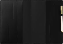 Alternative view 4 of Paper Source Black Leather Refillable A5 Journal Cover