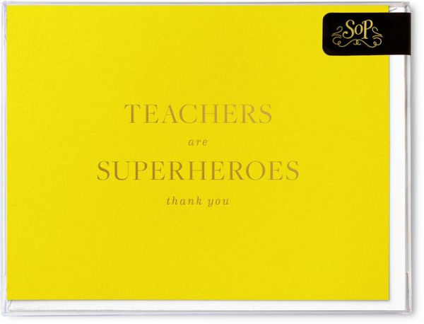 Teachers are Superheros - Boxed Note Set of 6 - Thank You