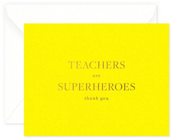 Teachers are Superheros - Boxed Note Set of 6 - Thank You