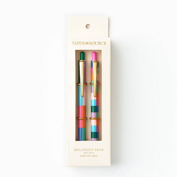 PS Collection Colorful Geometric Ballpoint Pens