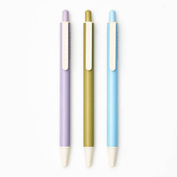 PS Collection Matte Pastel Ballpoint Gel Pen S/3