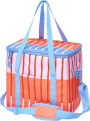 Striped Insulated Cooler Bag
