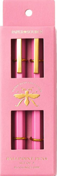 Paper Wasp Pink Ballpoint Pen S/2 - Limited Edition by Paper Source ...