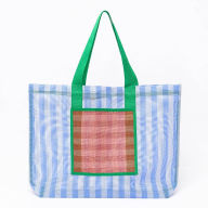 Stripe Mesh Tote