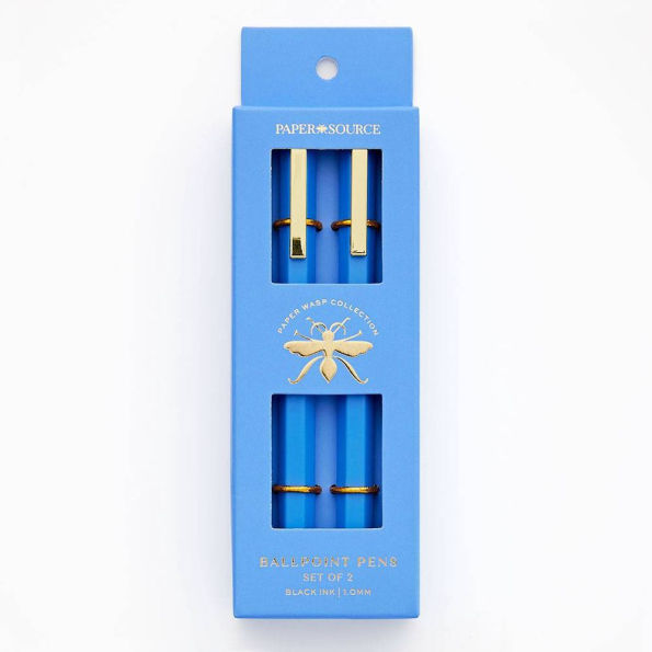 Paper Wasp Blue Ballpoint Pen S/2 - Limited Edition