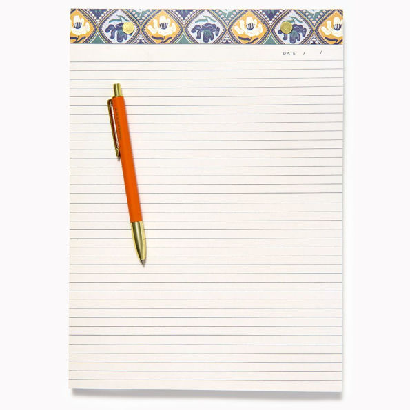 Diamond Floral Legal Pad