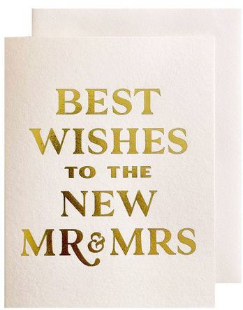 WED Best Wishes Mr & Mrs