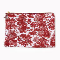 Title: Zippered Toile Pouch