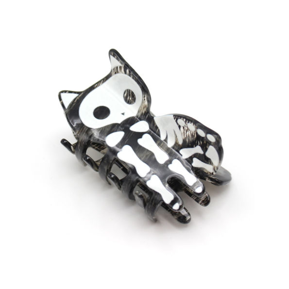 Skeleton Cat Hair Clip