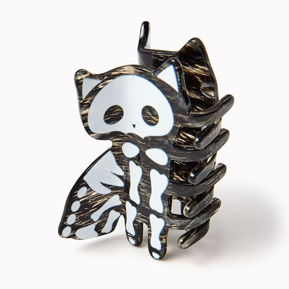 Skeleton Cat Hair Clip