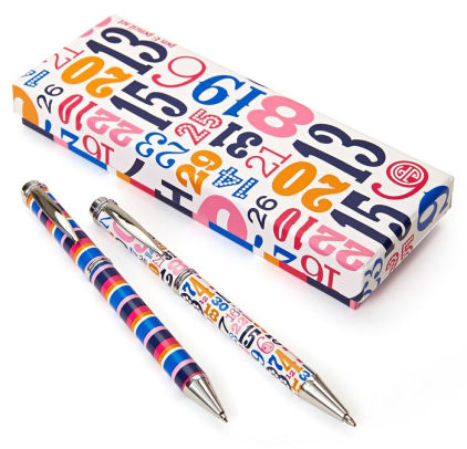 Product Detail Page Barnes Le Jonathan Adler Seasons Pen Pencil Set 6 5 X 2 1