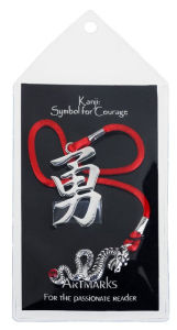 Title: Artmarks by Cynthia Gale - Kanji Symbol for Courage Bookmark