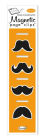 Mustaches Magnetic Page Clips Set of 4