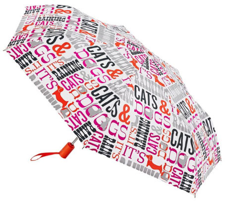 Jonathan Adler It S Raining Cats Dogs Folding Umbrella 43 Dia