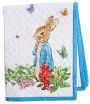 Alternative view 2 of Peter Rabbit Story Book White and Blue Border Children's Throw 38