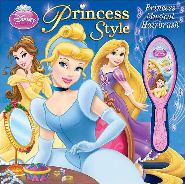 Disney Princess Style Storybook and Musical Hairbrush by Disney ...