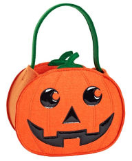 Title: Felt Pumpkin Trick or Treat Tote (10.25