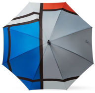 Title: MoMA Mondrian Trafalgar Square Stick Umbrella (43'' Dia.)