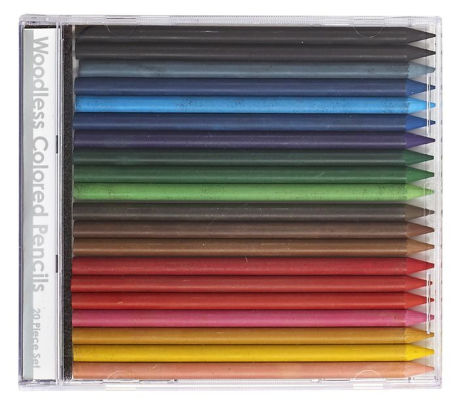 Mini Woodless Colored Pencils Set Of 20 In 5 Cd Case