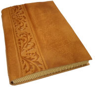 Title: Light Brown Leather Journal with Pompeian Embossed Band (6x8)