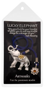 Title: Artmarks by Cynthia Gale - Lucky Elephant Bookmark