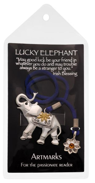 Artmarks by Cynthia Gale - Lucky Elephant Bookmark