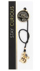 Charm Bookmark Gold Curious