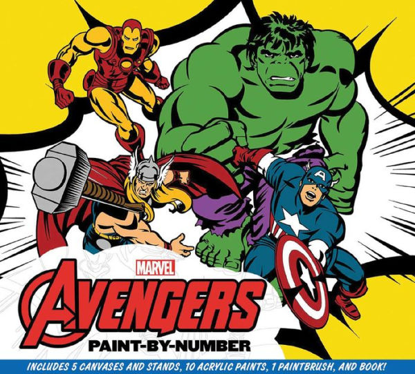 Marvel: the Avengers Paint-by-number : Re-create Five Classic Scenes from the Marvel Universe