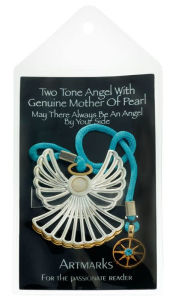 Title: ArtMarks by Cynthia Gale - Two Tone Angel With Genuine Mother of Pearl