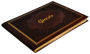 Alternative view 2 of Burgundy Gold Embossed Italian Leather Bound Guest Book (8.5