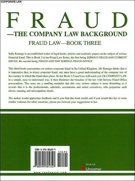 Fraud--The Company Law Background: Fraud Law-Book Three