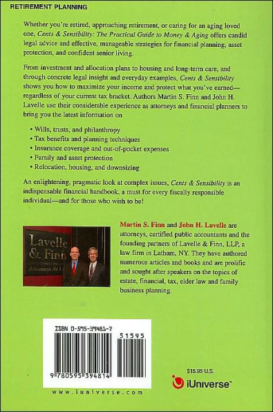 Cents & Sensibility: The Practical Guide to Money & Aging