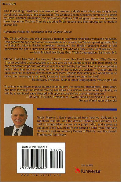 Messages of the Chofetz Chaim: 100 Stories and Parables