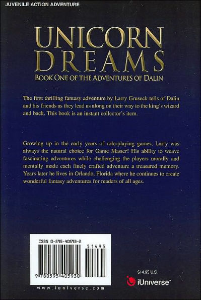 Unicorn Dreams: Book One of the Adventures of Dalin