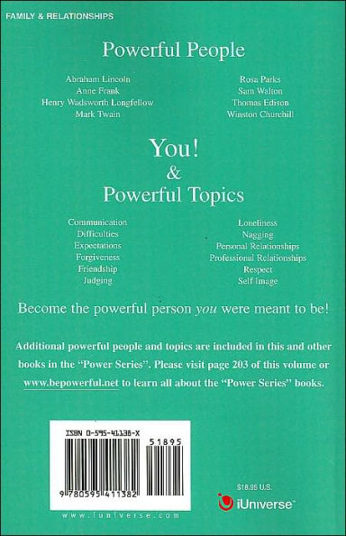 Powerful People Have Powerful Relationships: Your Daily Guide to Creating People Connections