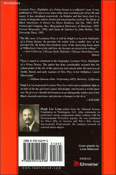 Leontyne Price: Highlights of a Prima Donna