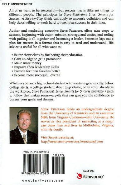 Steve Patterson's Street Smarts For Success: A Step By Step Guide