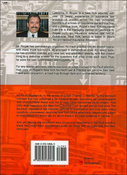 Rogak's New York No Fault Law & Practice