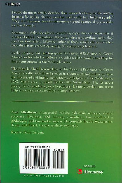 The Business of Re-Roofing: An Owner's Manual