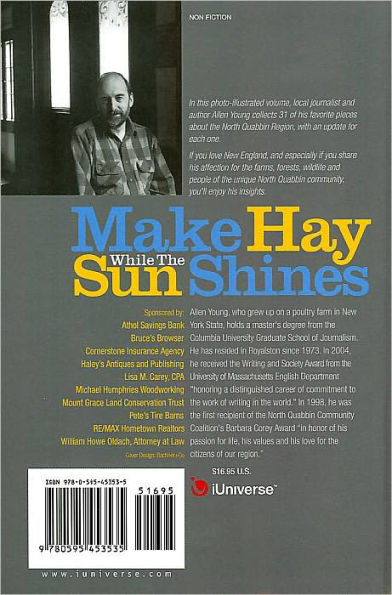 Make Hay While the Sun Shines: Farms, Forests and People of the North Quabbin