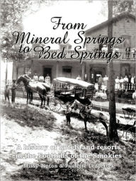 Title: From Mineral Springs to Bed Springs: A History of Hotels and Resorts in the Foothills of the Smokies, Author: Missy Tipton