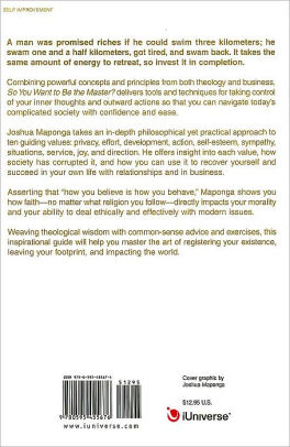 So You Want To Be The Master By Joshua Maponga Paperback Barnes So You Want To Be The Master By Joshua Maponga Paperback Barnes