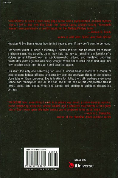 Hacksaw: First in the Eva Baum Detective Series