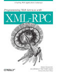 Alternative view 1 of Programming Web Services with XML-RPC: Creating Web Application Gateways