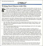 Alternative view 2 of Writing Excel Macros with VBA: Learning to Program the Excel Object Model Using VBA