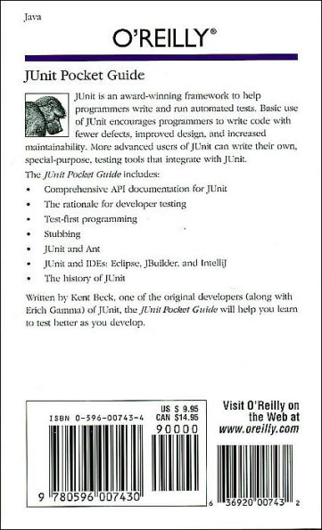 JUnit Pocket Guide: Quick Look-up and Advice