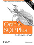 Alternative view 1 of Oracle SQL*Plus: The Definitive Guide: The Definitive Guide