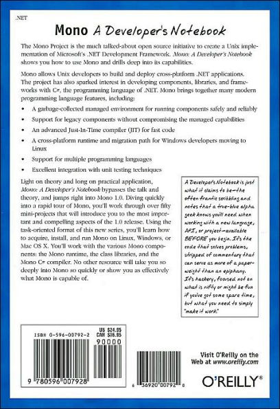 Mono: A Developer's Notebook