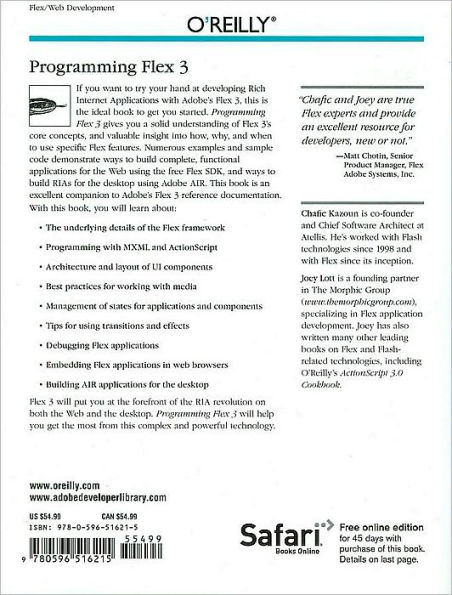 Programming Flex 3: The Comprehensive Guide to Creating Rich Internet Applications with Adobe Flex