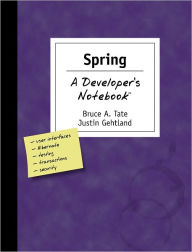 Title: Spring: A Developer's Notebook, Author: Bruce Tate